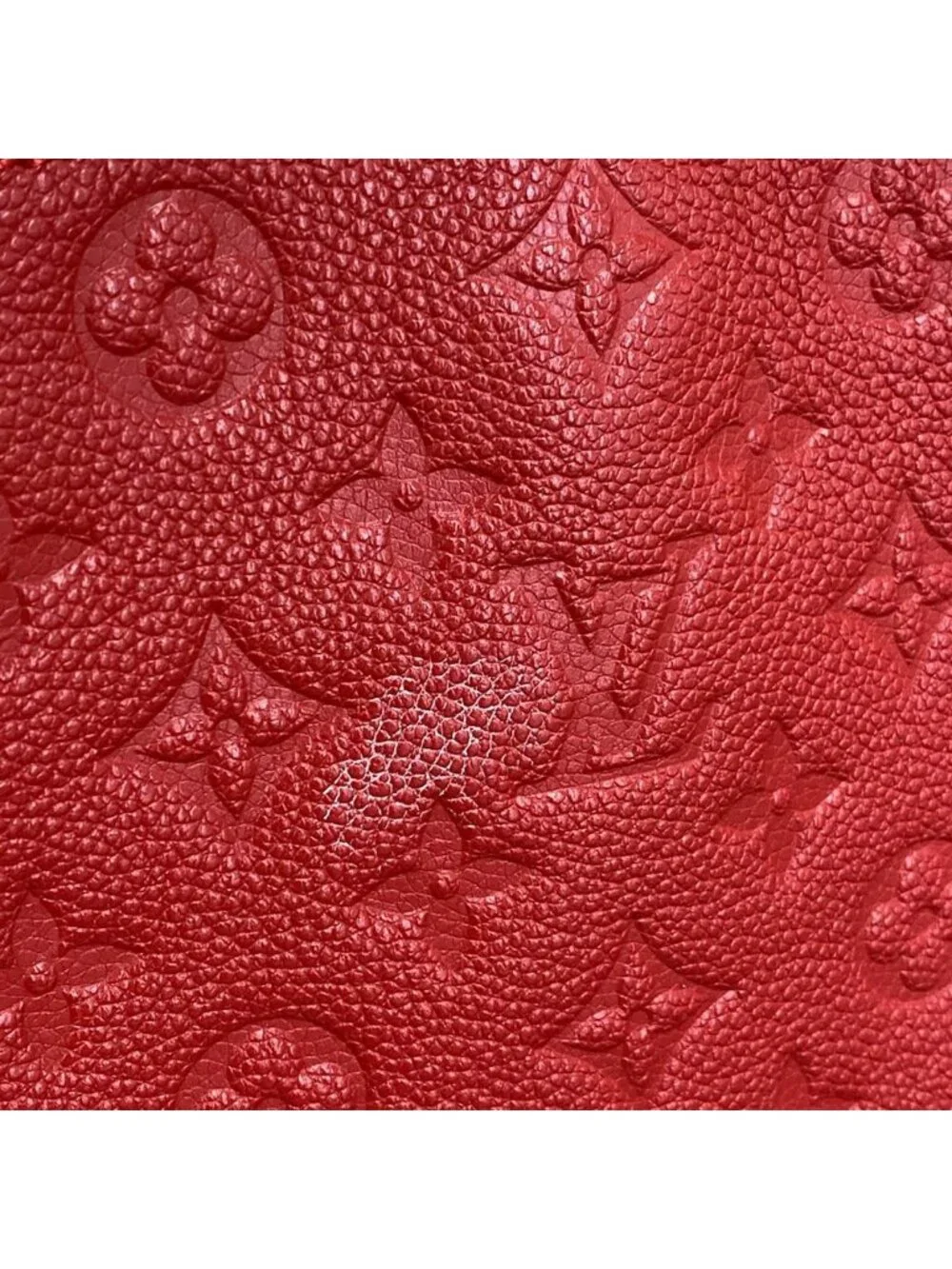 Louis Vuitton Handbag Monogram Empreinte Montaigne MM Cerise Leather